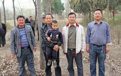 参加沙窝李李氏宗亲清明节庆典的部分村民